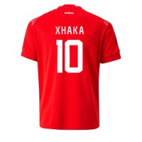 Camisa de time de futebol Suíça Granit Xhaka #10 Replicas 1º Equipamento Mundo 2022 Manga Curta